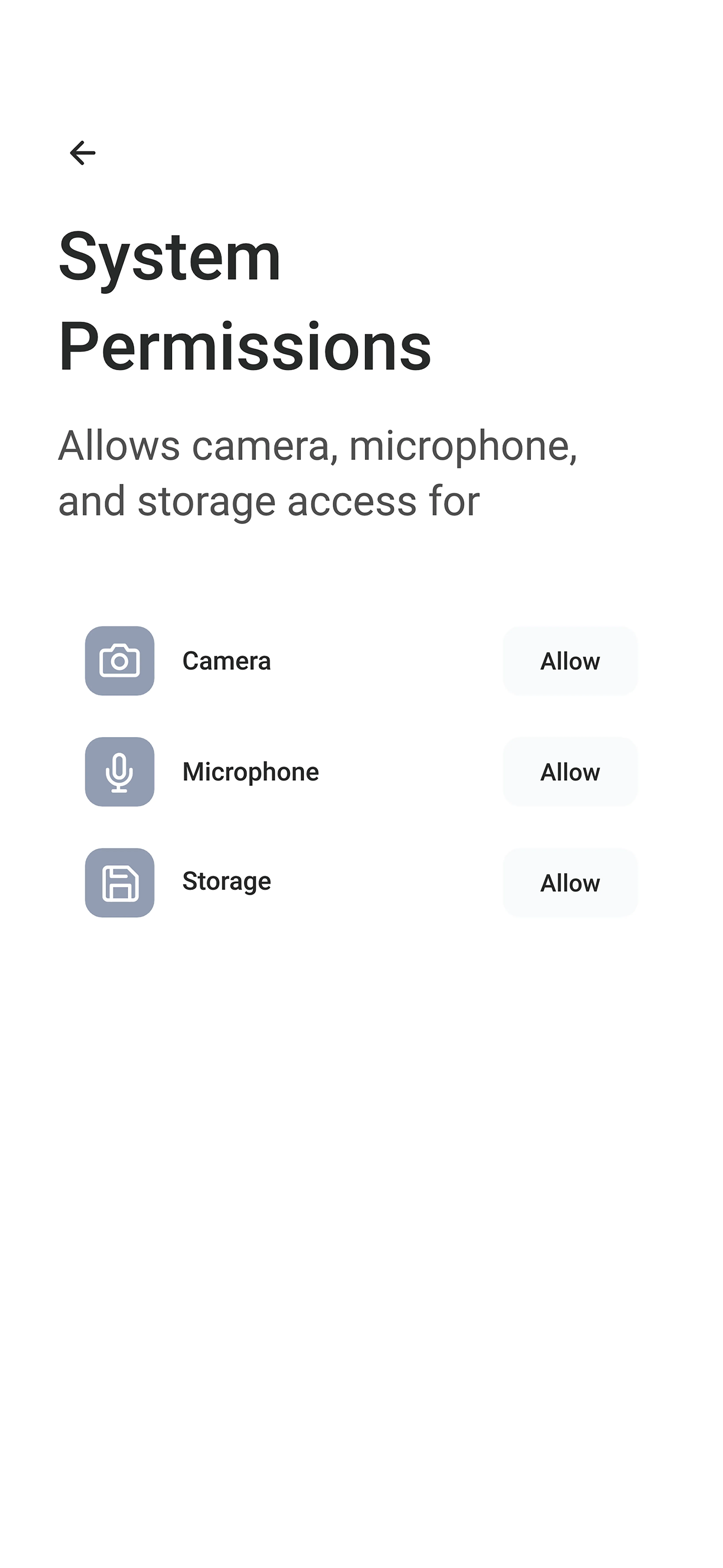 Tr3sPass permissions request screen
